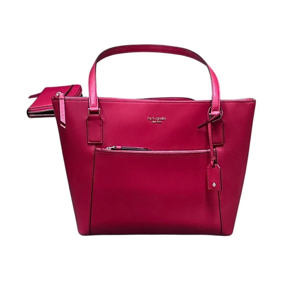 Kate Spade Cameron Red Pocket Tote. Color is “Roulette”. NWOT